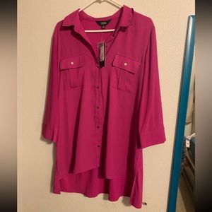 Investments NEW Large Fuchsia Blouse